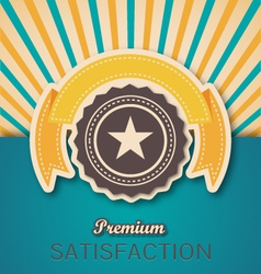 Vintage Retro Premium Banner and Seal vector image