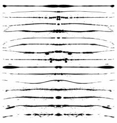 Grunge lines vector image