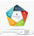Business Step Paper Lines And Numbers vector image
