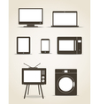 Gadgets and kitchen technics vector image