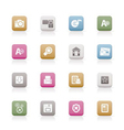 Internet and website icons vector image