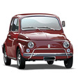 Red old car vector image