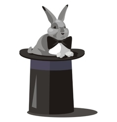 Hare in hat in color 09 vector image