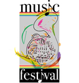 Music festival vector image