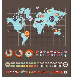 Infographic elements collection vector image