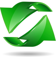 Arrow sticker vector image