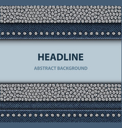 Jeans stripe with spangles Royalty Free Vector Image