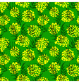 Ink seamless pattern with palm leaves and flowers Ink seamless pattern with palm leaves and flowers vector image
