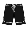 Swimming trunks icon in black style isolated on vector image