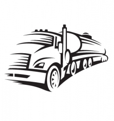 Fuel truck vector image