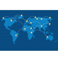 Network map 02 vector image