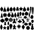 Christmas balls set vector image