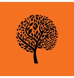Ecological tree leaves icon Ecological tree leaves icon vector image