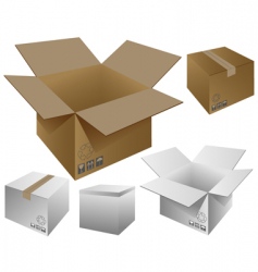 Boxes vector image