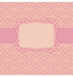 Template frame design for greeting card Template frame design for greeting card vector image