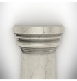 Column isolated on white wall vector image