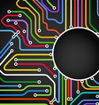 Abstract background of color metro lines vector image