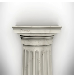 Column isolated on white wall vector image
