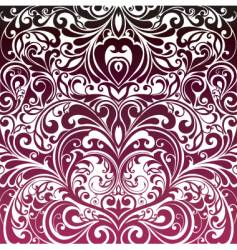 Floral decorative wallpaper vector image
