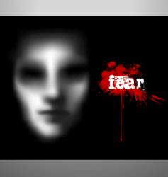 Fear vector image