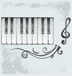 Piano vector image