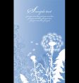Spring meadows background vector image