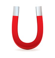 Magnet horseshoe shape vector image