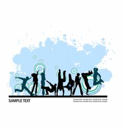 Dancing people vector image