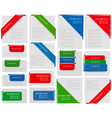 Set of labels vector image