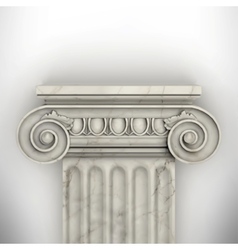 Column isolated on white wall vector image