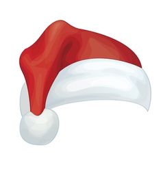 Santa hat vector image