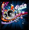 Disco dance background vector image
