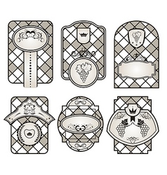Set retro variation vintage labels 10 vector image