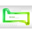 Abstract shape green vector image