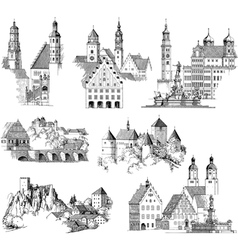 Medieval Scenics vector image