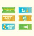 Christmas tickets vector image