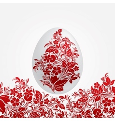Easter red eggs design template Easter red eggs design template vector image
