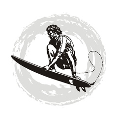 Surfer pro vector image