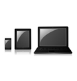 Phone tablet laptop vector image