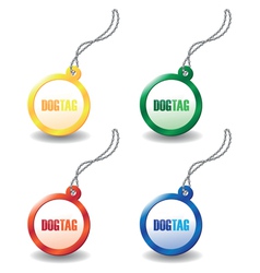 Dog tags vector image