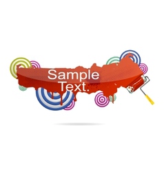 Glass and creative grunge elements vector image