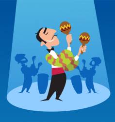 Salsa music vector image