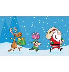 Christmas Night vector image