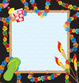 Hawaiian pool party vector image