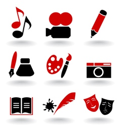 Art icon vector image