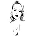 Girl vector image