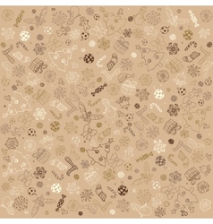 Christmas Doodles Background Christmas Doodles Background vector image