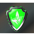 Eco protection shield vector image