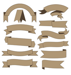 Black ribbons Royalty Free Vector Image - VectorStock