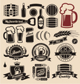 Beer icon set vector image